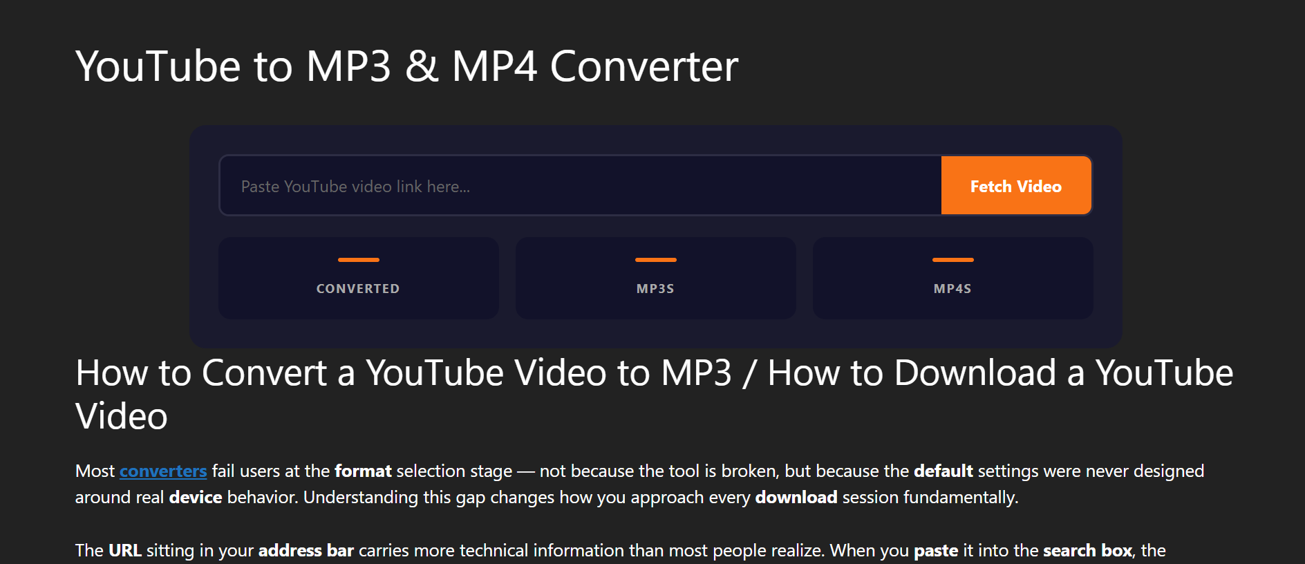 YouTube to MP3